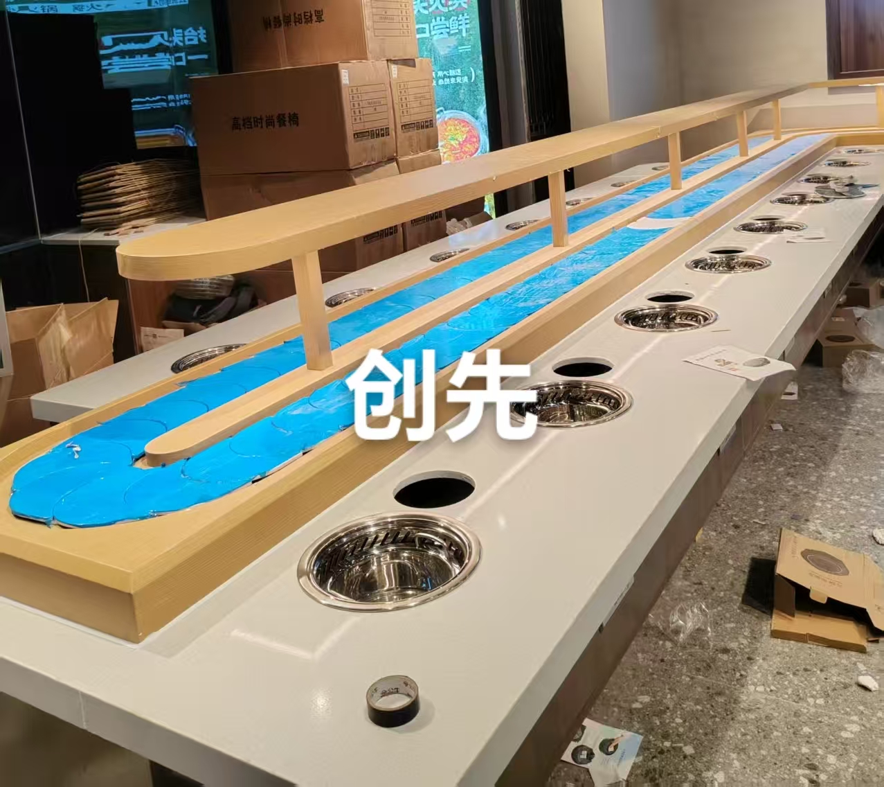 聽勸!商場開旋轉小火鍋店,選對創先設備廠家少走彎路